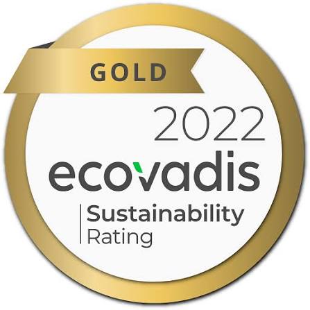 EcoVadis Gold 2022 EcoVadis Gold 2022 certification logo
